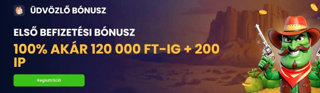 Spinline Üdvözlő Bónusz