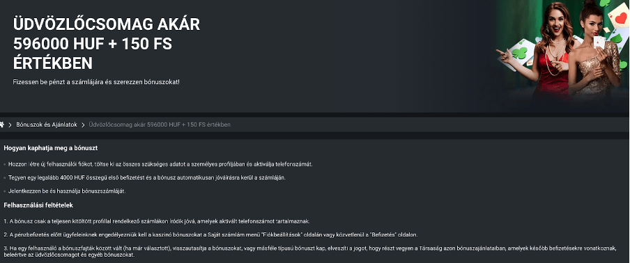 Betlabel Üdvözlő bónusz