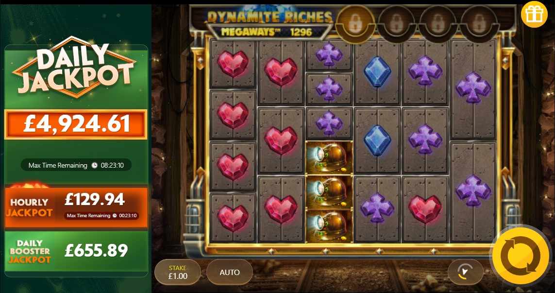 dynamite riches megaways főoldal