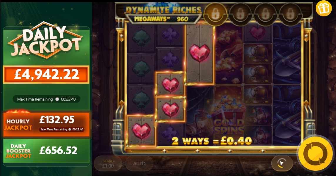dynamite riches megaways nyerjen