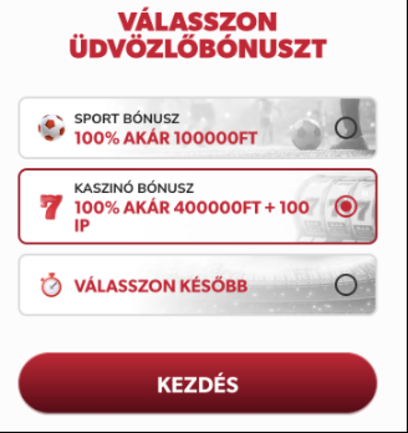 Betista Kaszinó bónuszválaszték