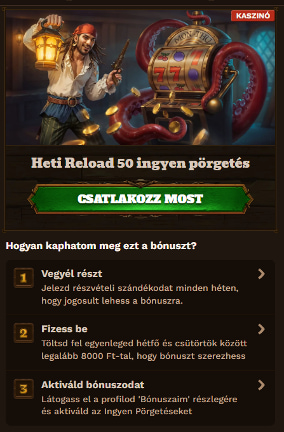 FatPirate Kaszinó Heti Reload