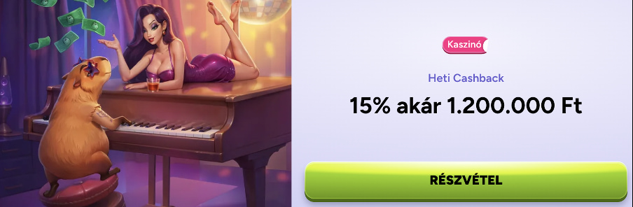 Spinbara Casino Heti Cashback bonusz