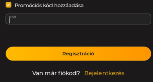 Spinstar Casino promóciós kód regisztrációkor
