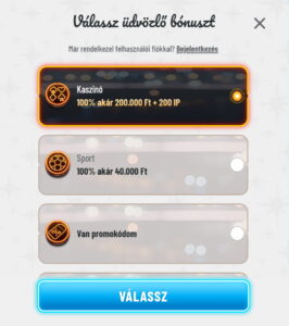 Wyns Casino bónuszválaszték