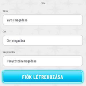 Wyns Casino fiók létrehozásá